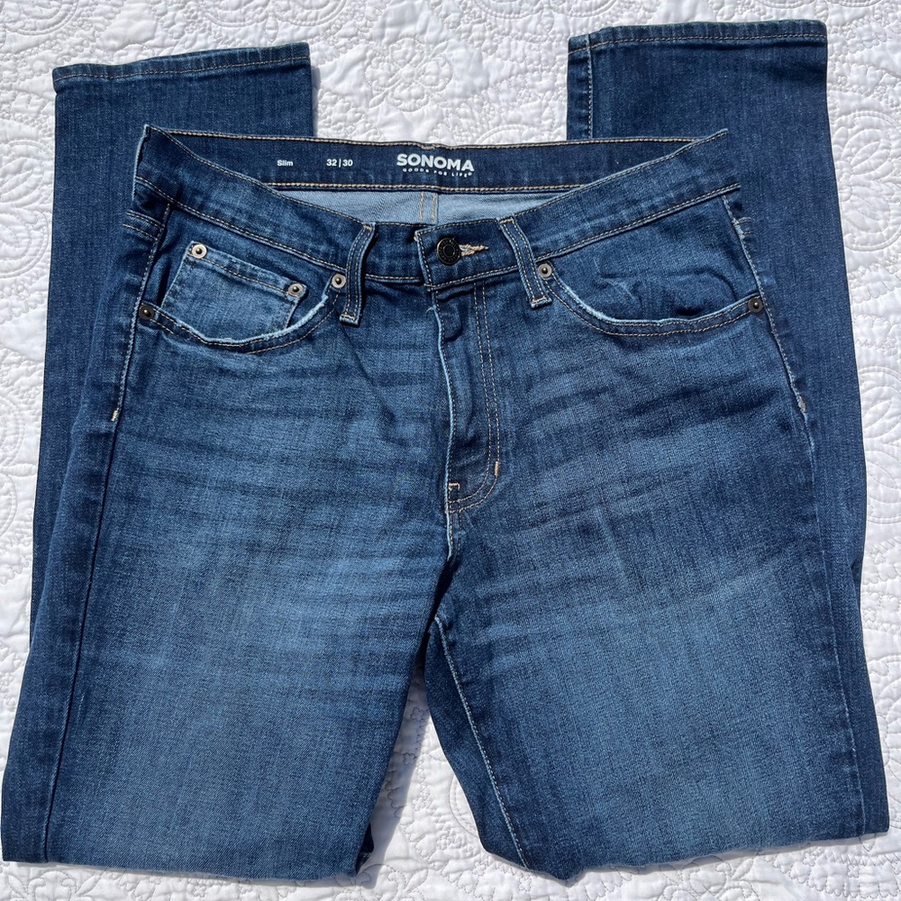 Sonoma high-waist slim fit straight jeans